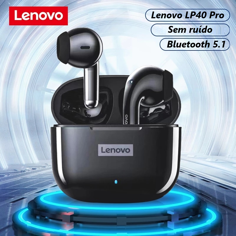 Fone de Ouvido Lenovo LP40 Pro Earphone Bluetooth 5.1