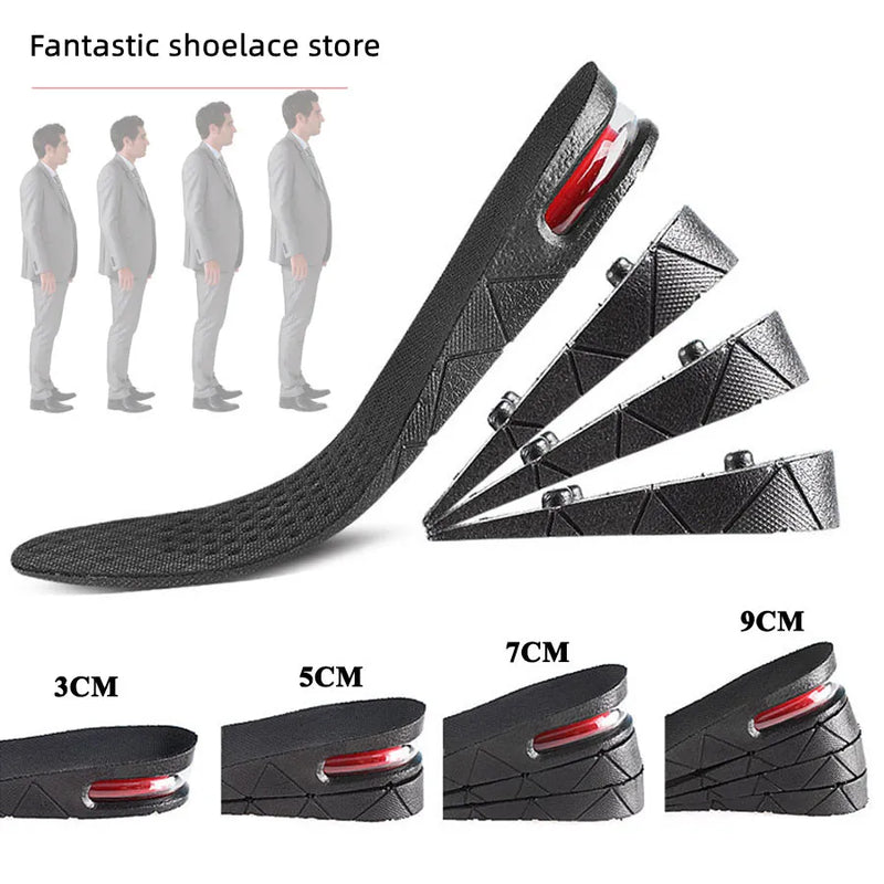 Height Increase Insole Invisible Heightening Template Air Cushion Shoe Inserts Variable Height Insoles Adjustable Cut Foot Pad
