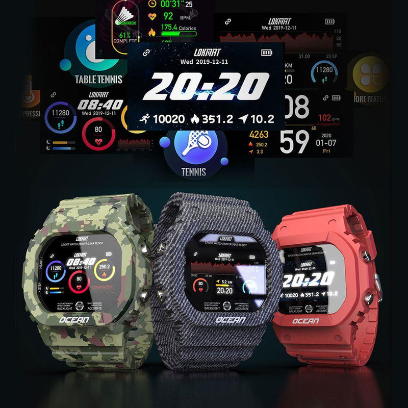 Ocean Smartwatch - Relógio Inteligente Militar IP68